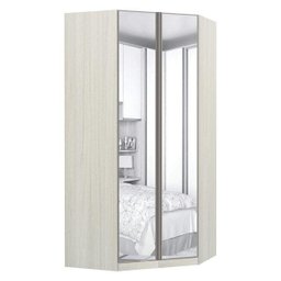 Guarda-Roupa Modulado Canto Closet 2 Espelhos 2 Portas Emolduradas 3 Gavetas 6 Prateleiras 1 Cabidei - 1