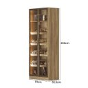 Ver imagem 4 de Sapateira Ravi New 81x230cm 2 Portas Reflecta com LED Olmo 1324
