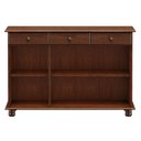 Ver imagem 3 de Balcão Buffet Sala de Jantar Rústico 128cm 3 Portas 3 Gavetas Rubia F07 Café - Mpozenato