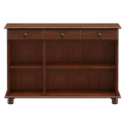 Balcão Buffet Sala de Jantar Rústico 128cm 3 Portas 3 Gavetas Rubia F07 Café - Mpozenato - 3