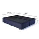 Ver imagem 2 de Cama Box Baú Californiano 178x198x42cm Suede com Pistão a Gás