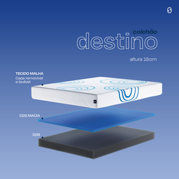 Colchão Casal Sebian Mattress Sebian Destino - 188x138x18cm - 4 Colchão Casal Sebian Mattress Sebian Destino - 188x138x18cm - 4