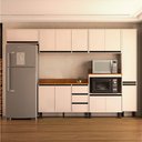 Ver imagem 1 de Cozinha Completa Koya 12 Portas 3 Gavetas 40250044 Creme - Politorno