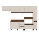 Ver imagem 2 de Cozinha Completa Koya 12 Portas 3 Gavetas 40250044 Creme - Politorno