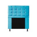 Ver imagem 1 de Cabeceira Copenhague Para Cama Box Solteiro 120cm com Capitonê Suede - Renascer Decor:Azul Turquesa