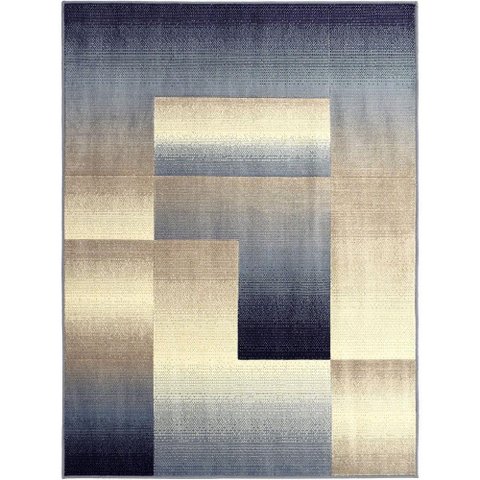 Tapete Supreme 27/13 Scarlatti Azul Bege 2x3m Geometrico 3x2