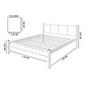 Cama de Casal 1,40 Int. de Tubolar/aço Alojamentos.:cama Casal/branco - 2