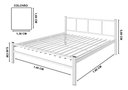 Ver imagem 2 de Cama de Casal 1,40 Int. de Tubolar/aço Alojamentos.:cama Casal/branco