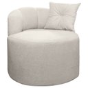 Ver imagem 1 de Poltrona Orgânica Curva Plaza Linho Bouclê Bege Sofa Store
