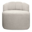 Ver imagem 4 de Poltrona Orgânica Curva Plaza Linho Bouclê Bege Sofa Store