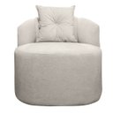 Ver imagem 2 de Poltrona Orgânica Curva Plaza Linho Bouclê Bege Sofa Store