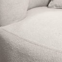 Ver mais imagens de Poltrona Orgânica Curva Plaza Linho Bouclê Bege Sofa Store