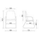 Ver imagem 2 de Cadeira para Escritório para Obesos até 200KG Preto