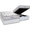 Ver imagem 1 de Cama Box Baú King: Colchão Espuma Ortobom High Foam + Base CRC Courano White(186x198)