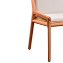 Ver imagem 3 de Cadeira para Mesa de Jantar Mali 52cm Madeira Maciça | Linho Off White - Sallar Home