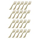 Ver imagem 1 de Mini Garfo Descartável Petisco Silverplastic Gold Pc 20un