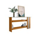 Ver imagem 4 de Estante Home Theater Nilo sem Pés Cinamomo com Aparador Frizz Cinamomo Off White - Madetec