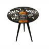 Mesa Lateral Redonda Retro Preta Jack Daniels Portal Acessórios - 1