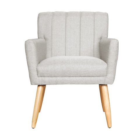 Poltrona Camila para Sala de Espera e Sala de Estar - Linho - Sv Decor:linho Bege