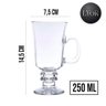 Jogo 8 Taças de Cappuccino Café Caneca Dolce Gusto Nespresso Vidro Transparente 250ml Lyor - 6