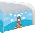 Ver imagem 4 de Cama Solteiro Infantil com Colchão Capitão Marinho MDF Branco com Adesivo Vinil Casah