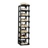 Organizador de Sapatos Vertical com 8 Prateleiras Elegante:preto - 1