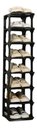 Ver imagem 1 de Organizador de Sapatos Vertical com 8 Prateleiras Elegante:preto