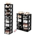 Ver mais imagens de Organizador de Sapatos Vertical com 8 Prateleiras Elegante:preto