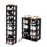 Organizador de Sapatos Vertical com 8 Prateleiras Elegante:preto - 8