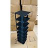 Organizador de Sapatos Vertical com 8 Prateleiras Elegante:preto - 6
