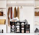 Ver imagem 4 de Organizador de Sapatos Vertical com 8 Prateleiras Elegante:preto