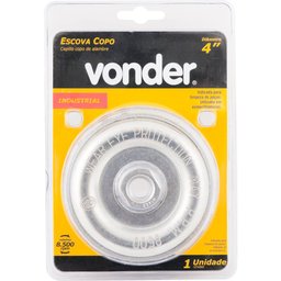 Escova Copo Torcida 4 Rosca M14 Aço Carbono Polido 8500rpm - 2