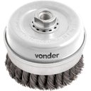 Ver imagem 1 de Escova Copo Torcida 4 Rosca M14 Aço Carbono Polido 8500rpm