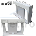 Ver imagem 3 de Kit Completo: Porta de Correr 90cm com Batente e Trilho 1,80m - Branco