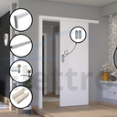 Ver imagem 5 de Kit Completo: Porta de Correr 90cm com Batente e Trilho 1,80m - Branco