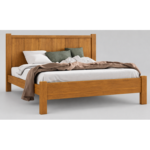 Cama de Casal Versatil 167cm 100% em MDF Cor Cedro