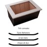 Caixa Braseiro Churrasqueira Gourmet em Aço Preta 60x45x28cm - 2