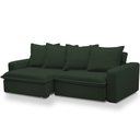 Ver imagem 1 de Sofá Retrátil Reclinável para Sala de Estar Living 215cm Vêneto F04 Veludo Verde - Lyam Decor