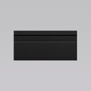 Ver imagem 1 de Kit 20m Linear Rodapé PVC Edge Preto Frisado 7cm x 15mm x 2m Arkhé Decor