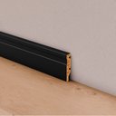 Ver imagem 4 de Kit 20m Linear Rodapé PVC Edge Preto Frisado 7cm x 15mm x 2m Arkhé Decor