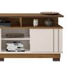 Bancada para TV até 75" Columbus L01 - Amarena Móveis BANCADA RACK TV SALA DE ESTAR1 Off White/Freij - 6