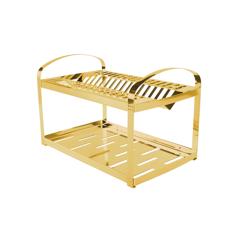 Escorredor de Louças 16p Inox - Brinox - Dourado Brilho
