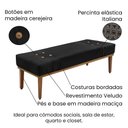 Ver imagem 4 de Kit Cabeceira e Calçadeira Recamier Casal 1,40m - Preto