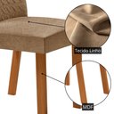 Ver imagem 6 de Mesa de Jantar Carolina 180cm Tampo MDF Vidro Canto Copo com 6 Cadeiras Carolina