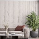 Ver imagem 1 de Papel de Parede Adesivo Madeira Rústica Branca - 2,8m