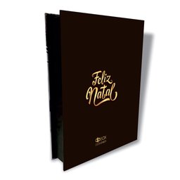 Caixa Decorativa de Natal - Livro Fake  32cm - 5