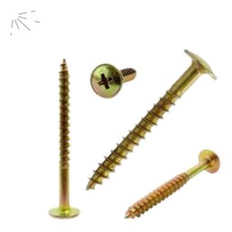 Parafuso Flangeado Madeira Chipboard Phs 6,0x60mm Cx 100pç - 1