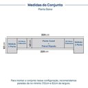 Ver imagem 5 de Guarda Roupa Planejado 7 Portas 2 Mesas Cabeceira Samambaia CabeCasa MadeiraOriginals Offwhite