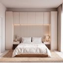 Ver imagem 1 de Guarda Roupa Planejado 7 Portas 2 Mesas Cabeceira Samambaia CabeCasa MadeiraOriginals Offwhite