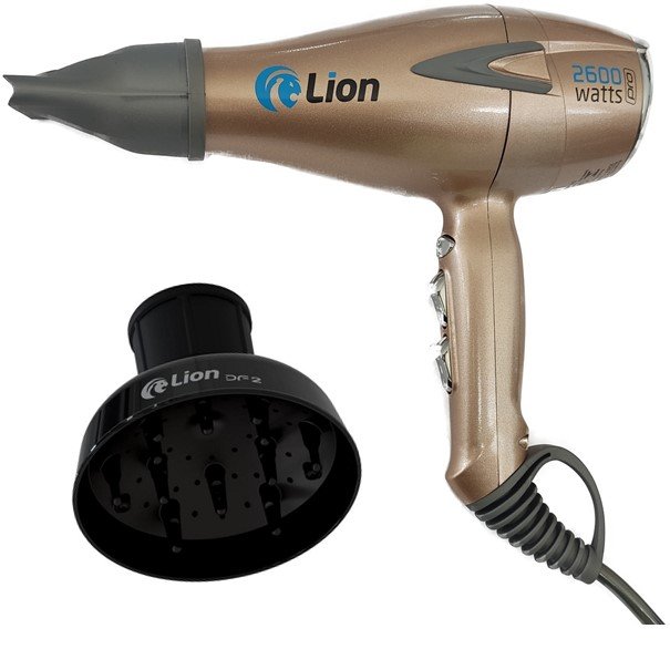 Secador Cabelo Profissional Lion Silenciar Coloré 220v Azul